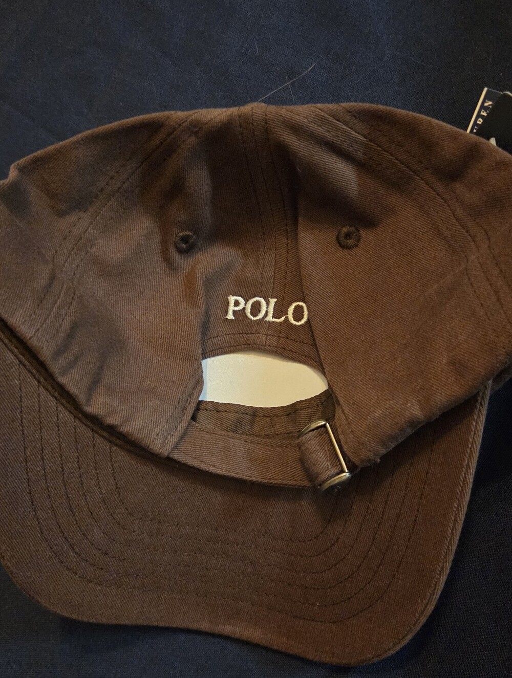 Polo Ralph Lauren Chocolate Brown Adjustable Dad Hat - Picture 3 of 8